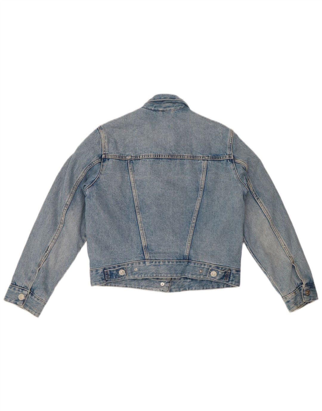 ZARA ženska jakna Sherpa od trapera UK 10, mali plavi pamuk