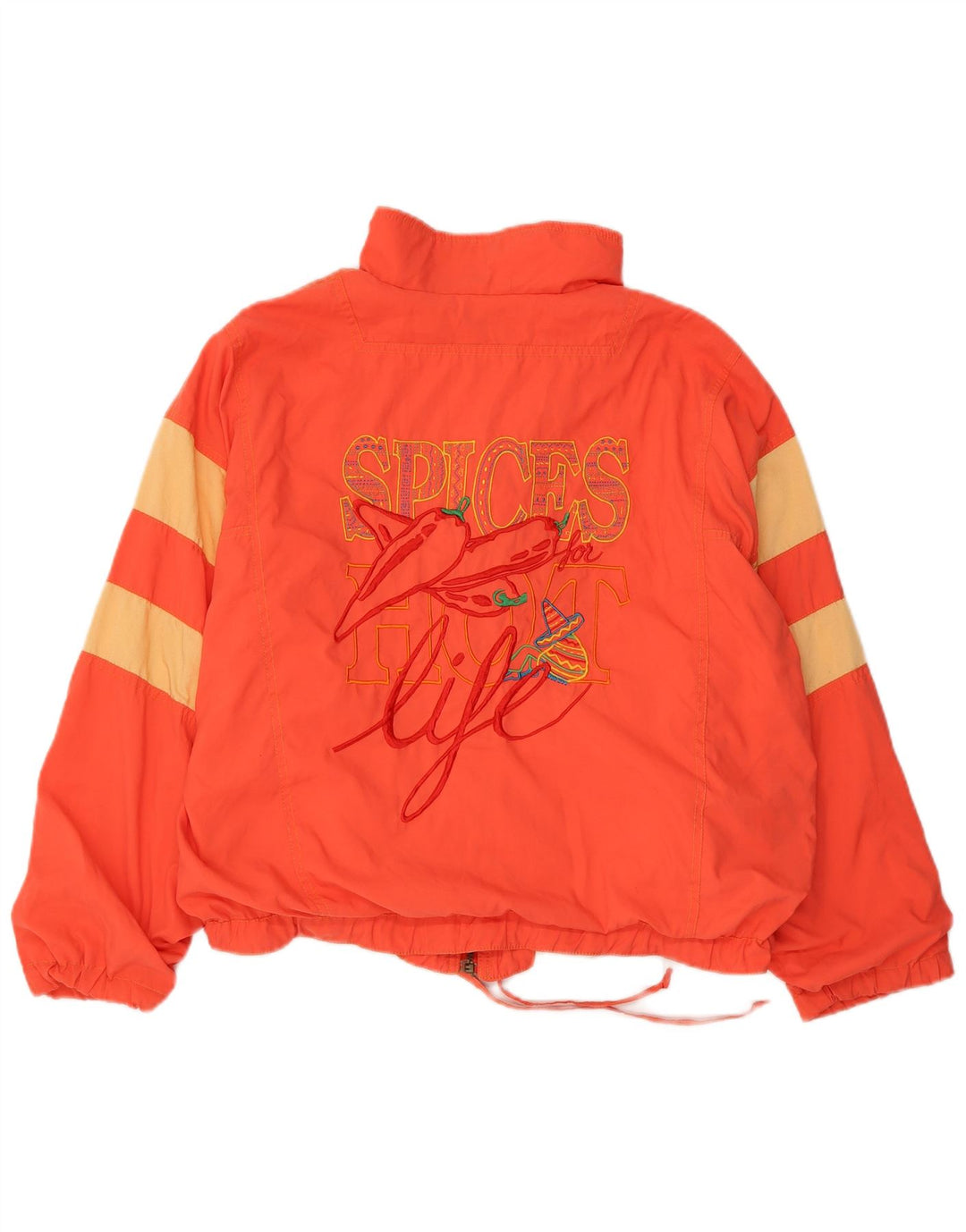 VINTAGE ženska gornja jakna trenirke UK 12 srednje narančaste boje