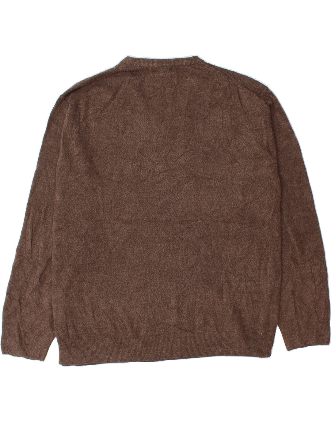 DOCKERS Mens V-Neck Jumper Sweater 2XL Brown Acrylic Vintage Dockers and Second-Hand Dockers from Messina Hembry 