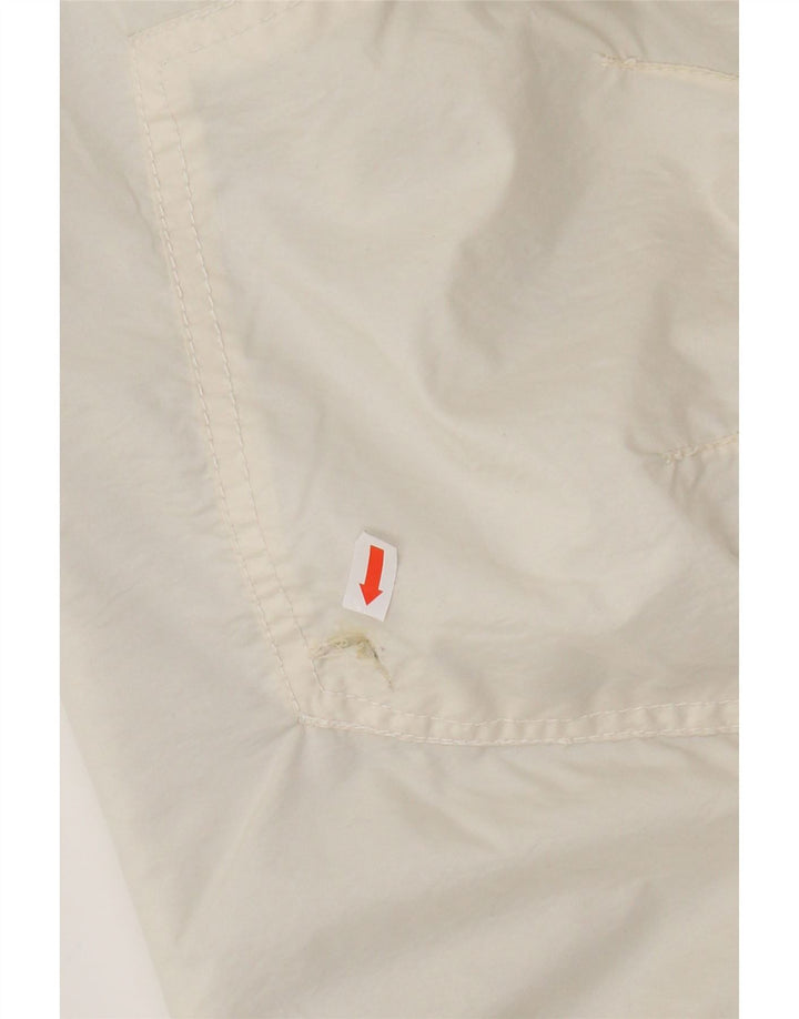 KILLTEC Womens Graphic Hooded Windbreaker Jacket UK 32 XS White Polyester Vintage Killtec and Second-Hand Killtec from Messina Hembry 