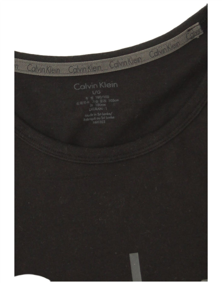 Velika crna muška majica s grafičkim motivima Calvin Klein