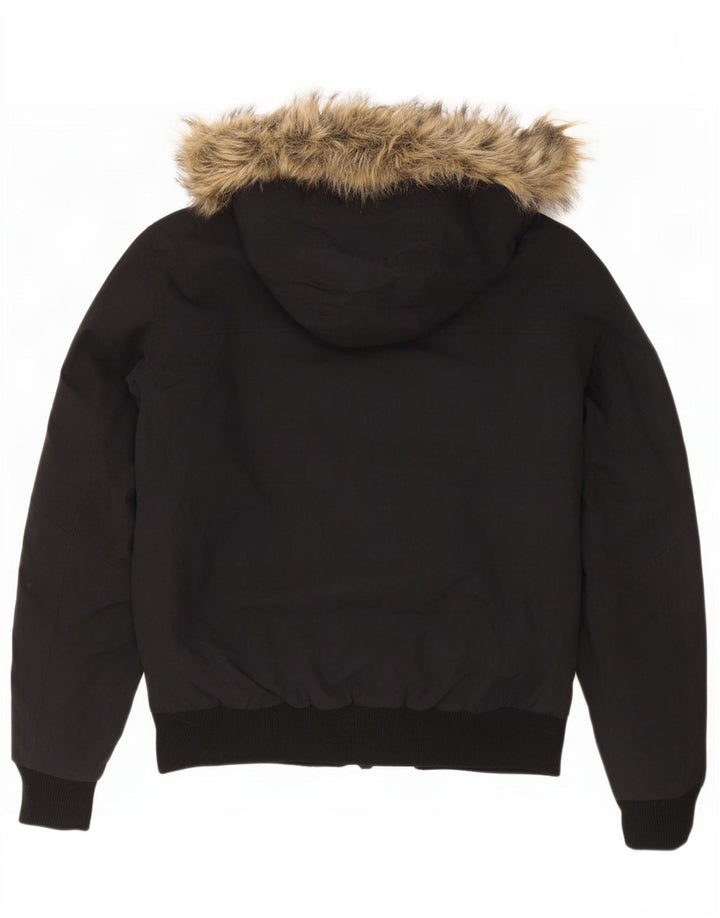 Jack Wolfskin muška bomber jakna s kapuljačom UK 36/38 srednji crni poliamid