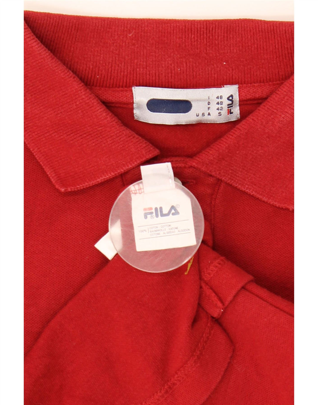FILA muška polo majica IT 48 mala crvena pamuk