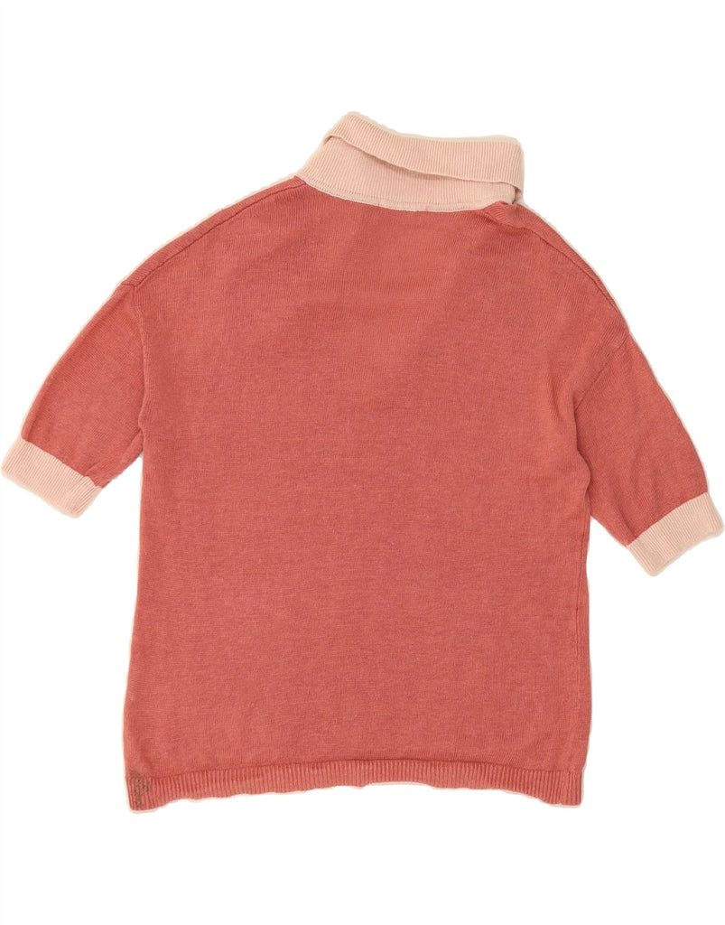 BODEN Womens Oversized Polo Neck Jumper Sweater UK 10 Small Red Vintage Boden and Second-Hand Boden from Messina Hembry 