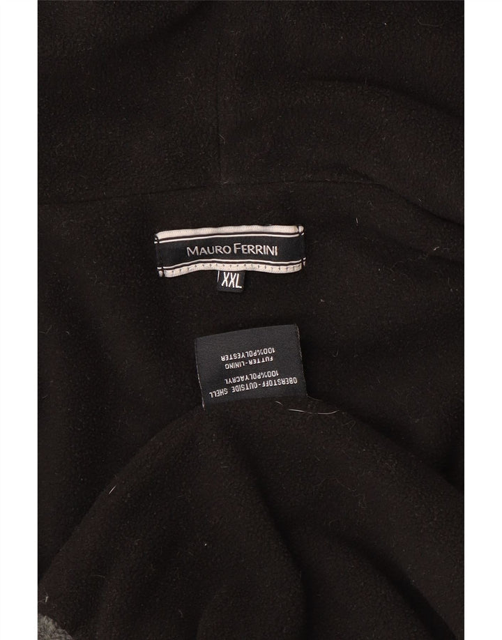 MAURO FERRINI Muški kardigan pulover s kapuljačom 2XL na višebojne pruge