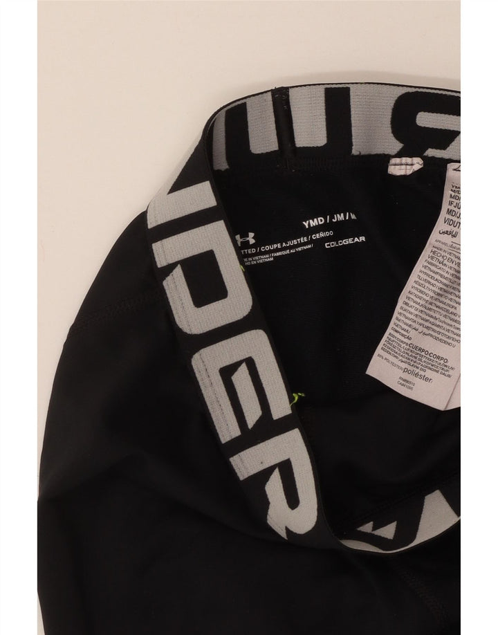 UNDER ARMOUR Tajice Cold Gear Graphic za dječake 9-10 godina srednje crne