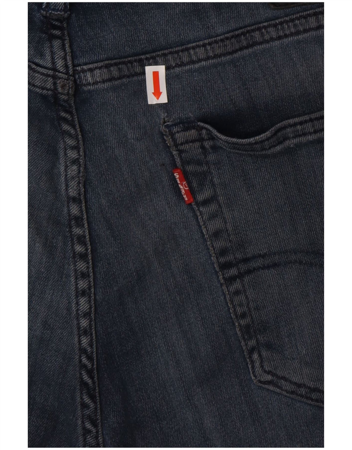LEVI'S Muške uske traperice W36 L32 Plavi pamuk