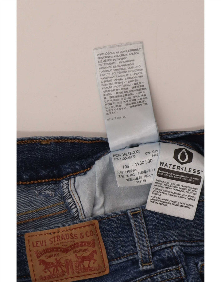 Levi's ženske traperice s klasičnim bootcutom US 10 Large W30 L30 plavi pamuk