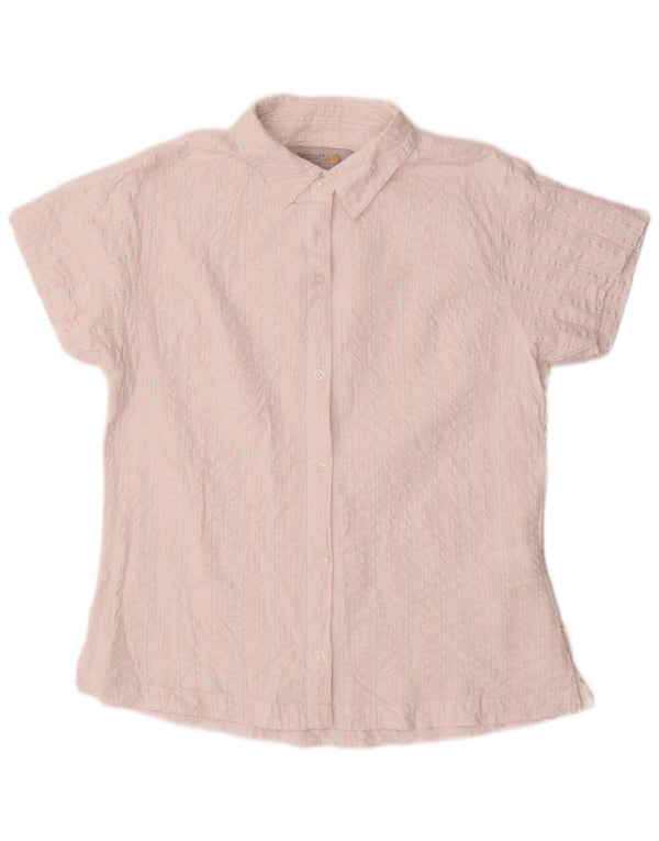 Regatta ženska majica kratkih rukava UK 14 Pamuk s velikim bijelim prugama