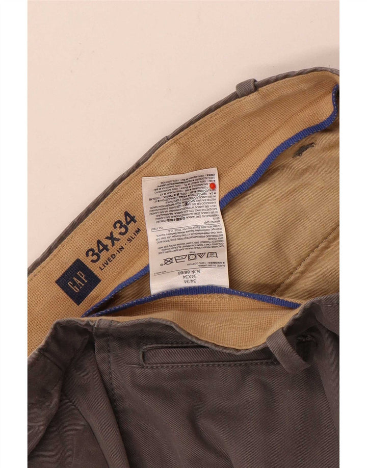Gap muške uske chino hlače W34 L34 sive