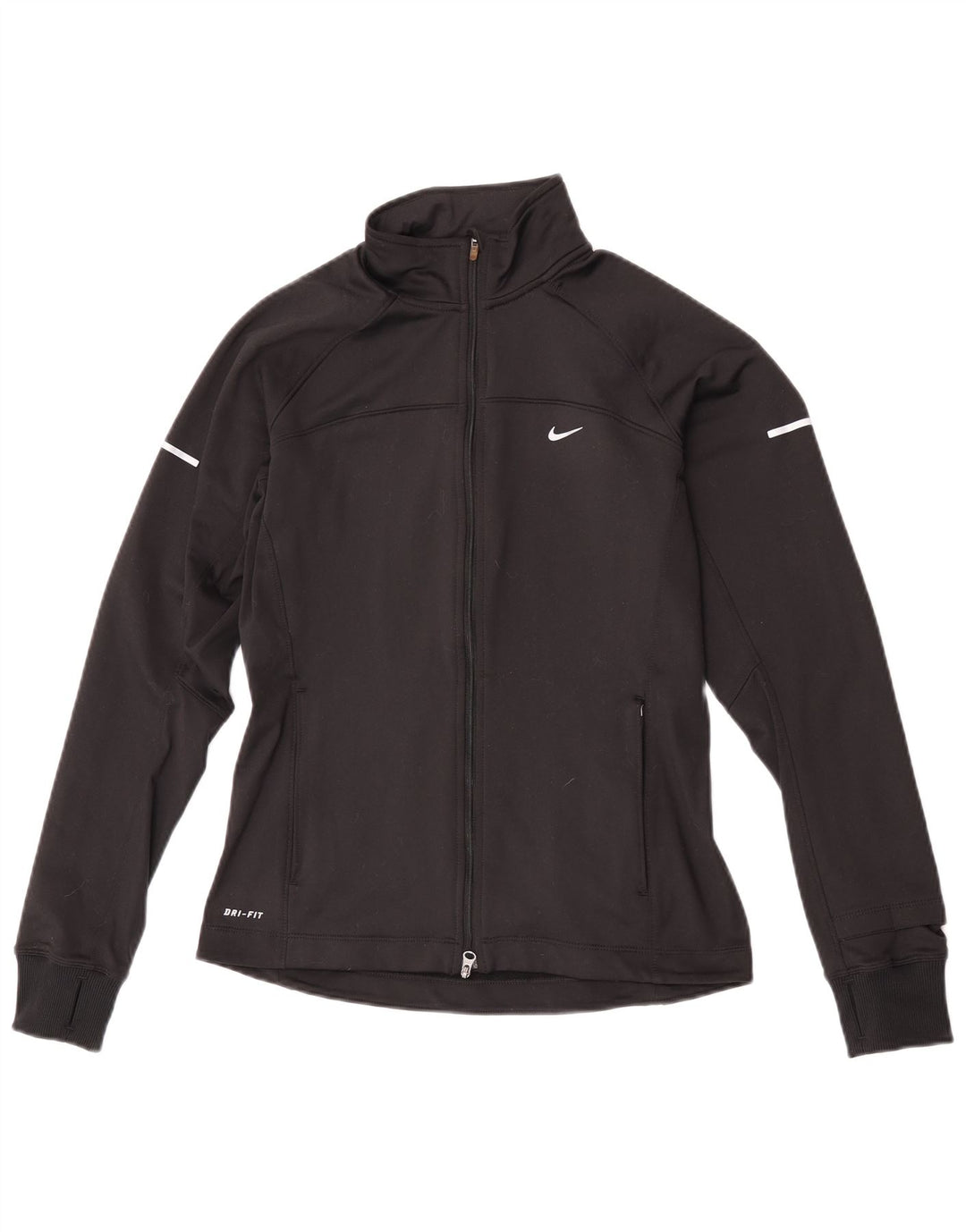 Nike Ženska gornja jakna Dri Fit Trenirka UK 10 Mala crna poliesterska