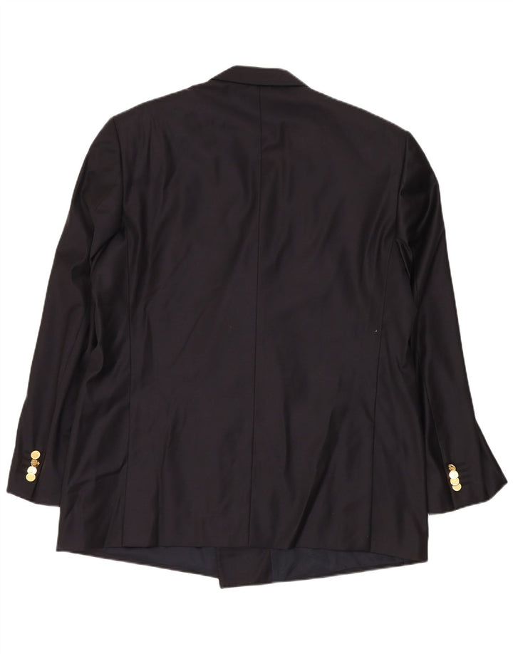 VINTAGE muška jakna s dvostrukim kopčanjem UK 40 velika tamnoplava