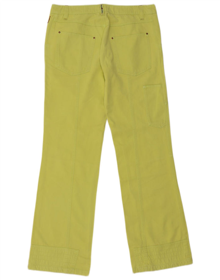 Think Pink ženske ravne kargo hlače IT 46 Large W32 L33 Zeleni pamuk