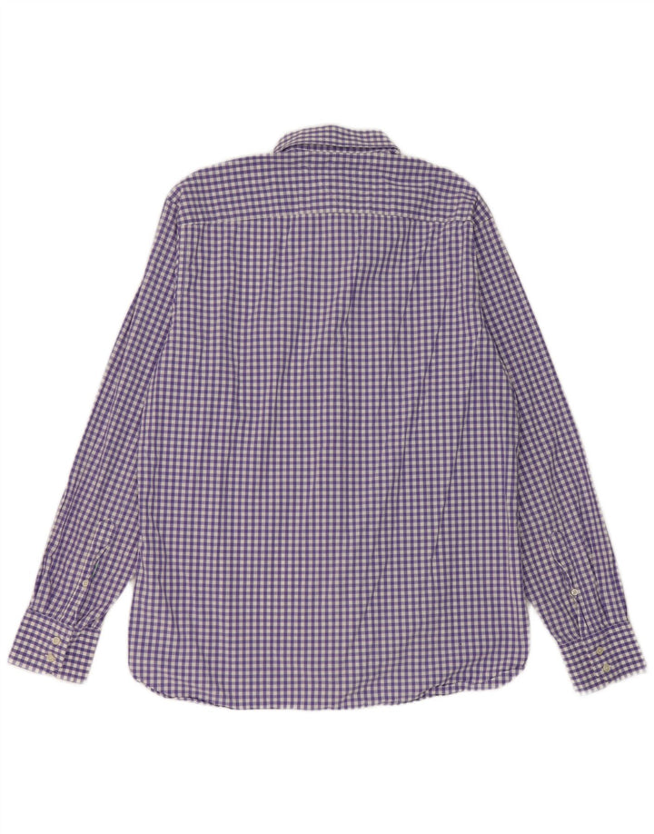 Tommy Hilfiger muška košulja velika ljubičasta gingham pamuk