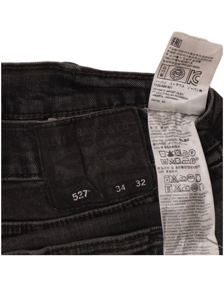 Levi's muške 527 Bootcut traperice W34 L32 Sivi pamuk