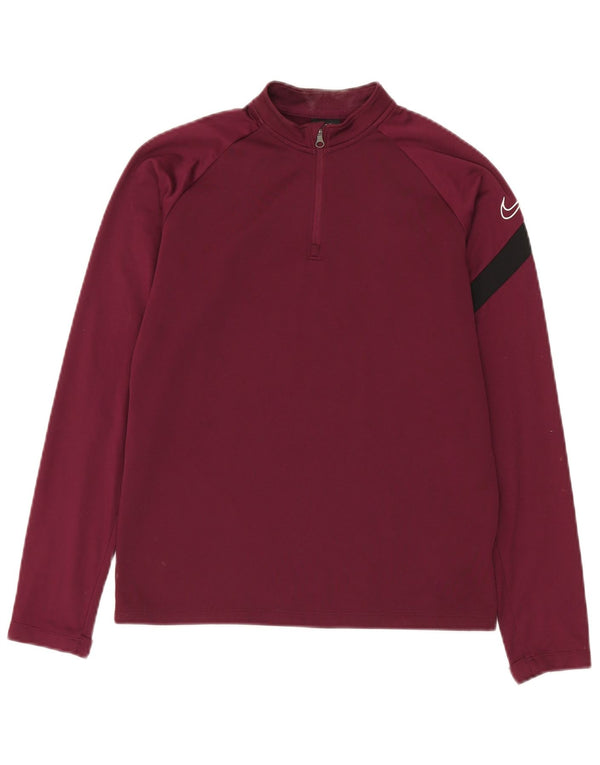 Nike Boys Dri Fit Graphic Pulover Trenirka Top 12-13 Year Large Bordo