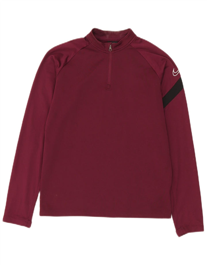 Nike Boys Dri Fit Graphic Pulover Trenirka Top 12-13 Year Large Bordo