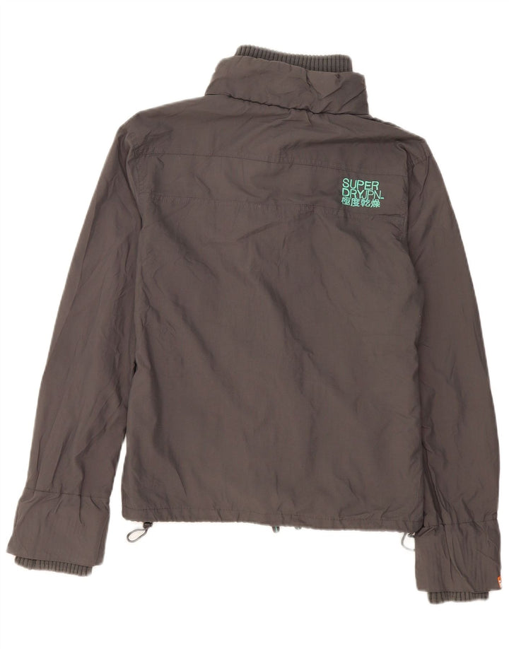 Superdry ženska bomber jakna UK 16 Veliki sivi najlon