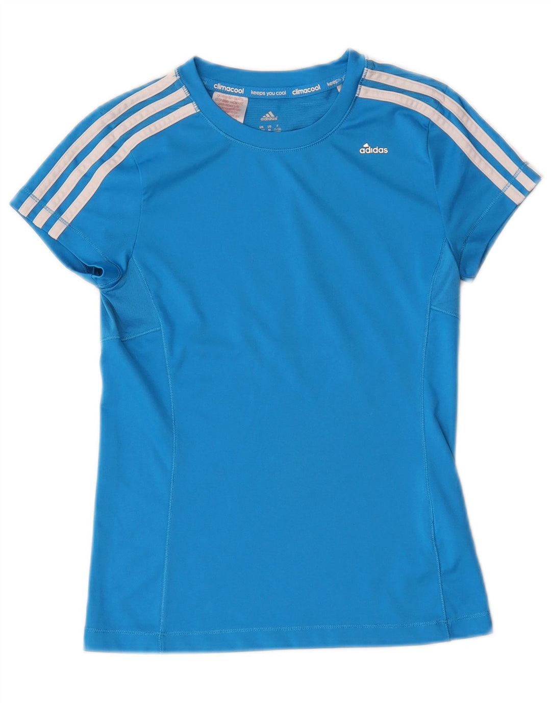 Adidas Boys Climacool T-Shirt Top 11-12 Years Blue Poliester