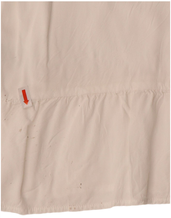 Levi's gornji dio ženske bluze bez rukava UK 10 Small White Rayon