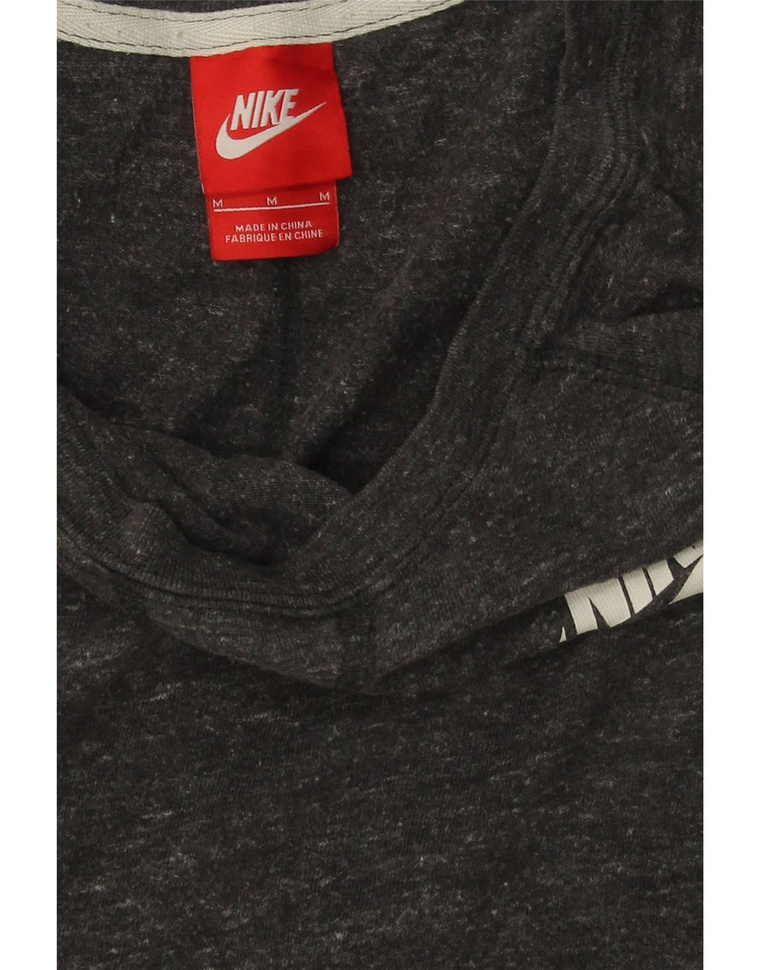 NIKE Womens Top Long Sleeve UK 14 Medium Grey Flecked Polyester Vintage Nike and Second-Hand Nike from Messina Hembry 