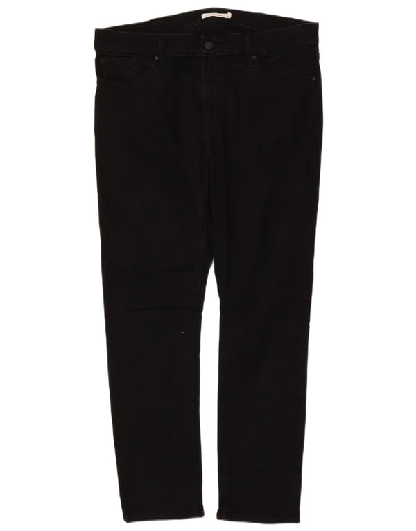 Levi's ženske 311 uske traperice US 16 2XL W36 L29 crni pamuk