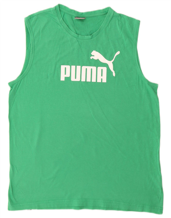Puma muški grafički prsluk veliki zeleni pamuk