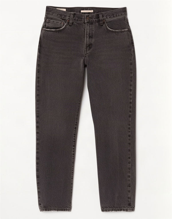Levi's ženske srednje ravne traperice W29 L31 sivi pamuk