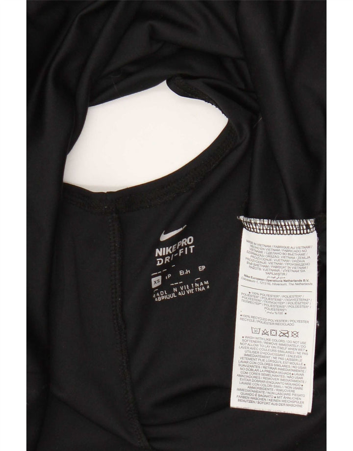 Nike ženski gornji dio Dri Fit prekomjernog grafičkog prsluka UK 6 XS crni poliester