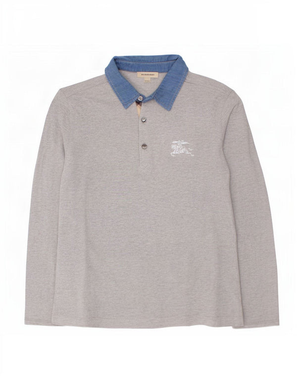 Burberry Boys Rugby polo majica dugih rukava 13-14 godina siva pamuk