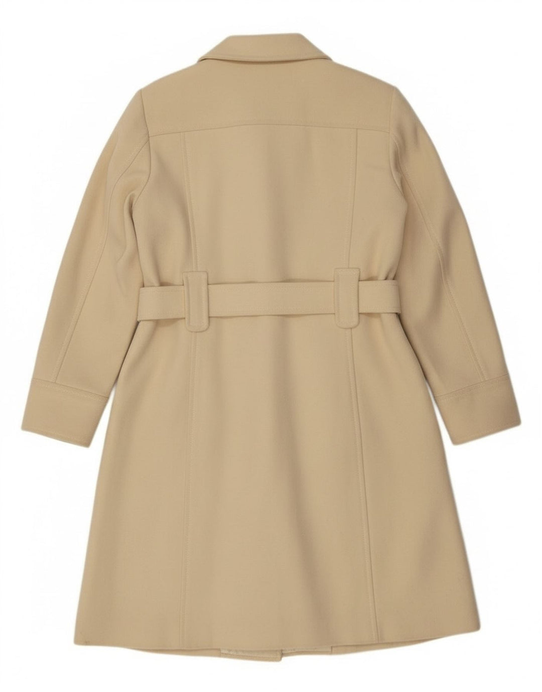 Benetton ženski kaput s dvorednim kopčanjem IT 44 srednje bijele vune