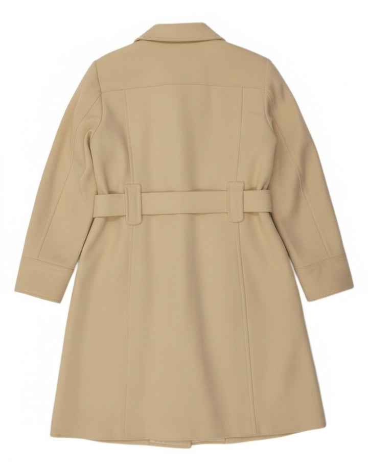 Benetton ženski kaput s dvorednim kopčanjem IT 44 srednje bijele vune