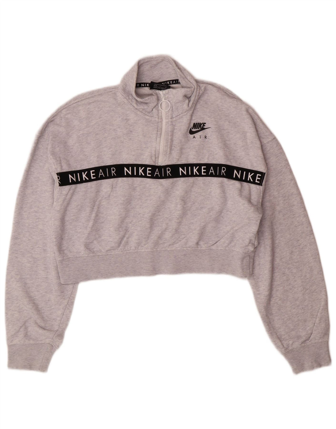 NIKE Ženska skraćena majica s motivima UK 14 srednje siva s pjegama