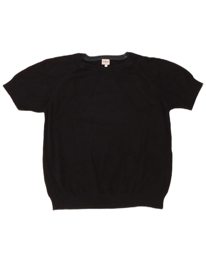 CALVIN KLEIN Ženski pulover s okruglim izrezom UK 16 Veliki crni