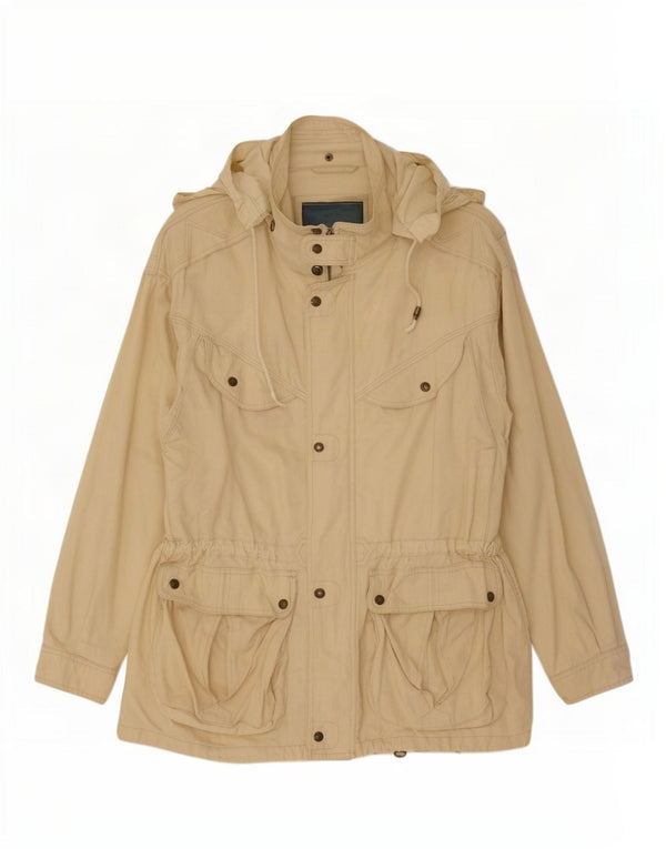 Leader muška pomoćna jakna s kapuljačom UK 40 Large Beige Pamuk