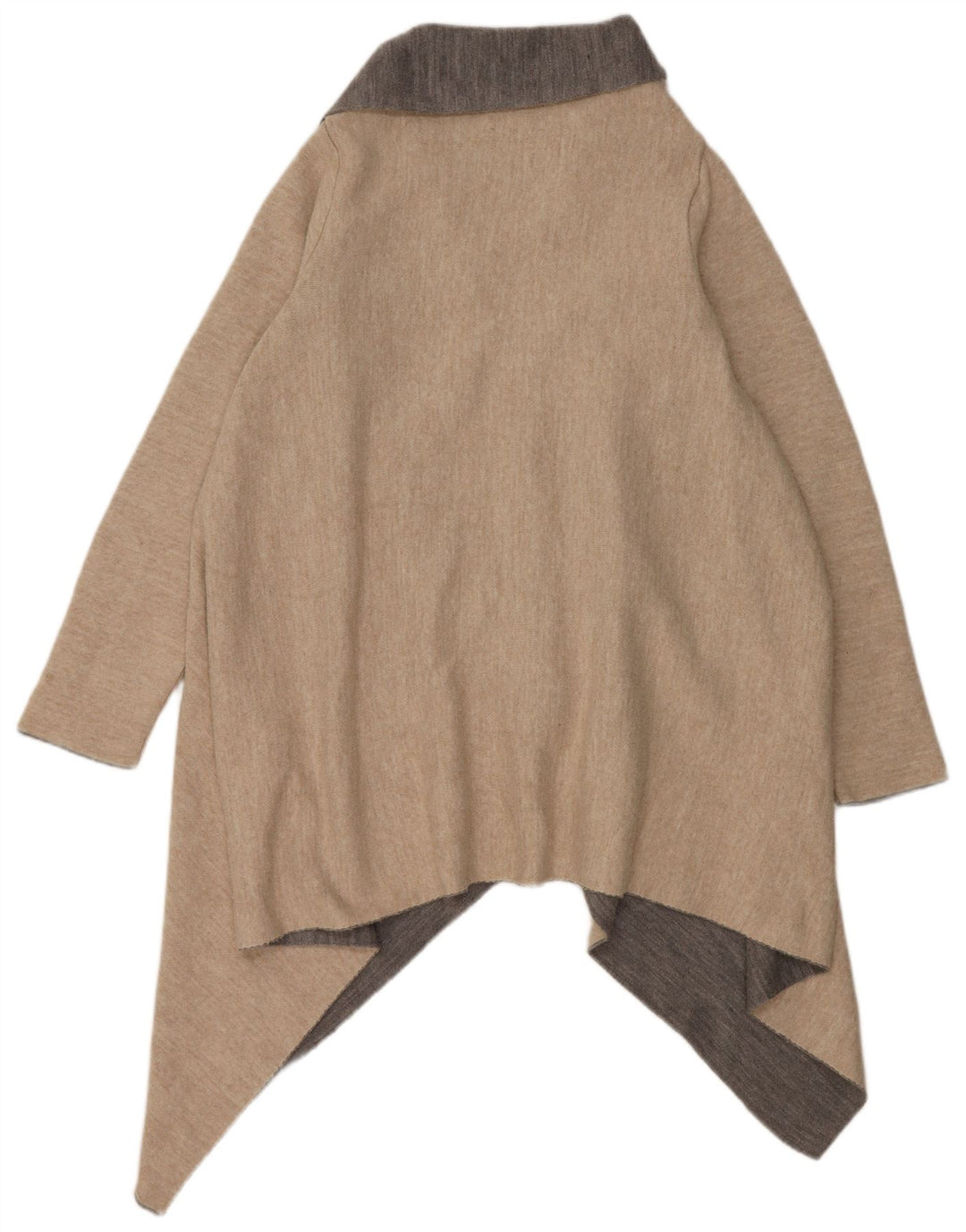 Zara muški asimetrični kardigan pulover UK 14 srednje bež boje