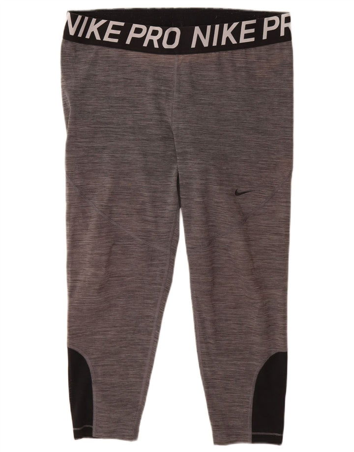 NIKE ženske Dri Fit Graphic Capri tajice UK 20 2XL sive boje