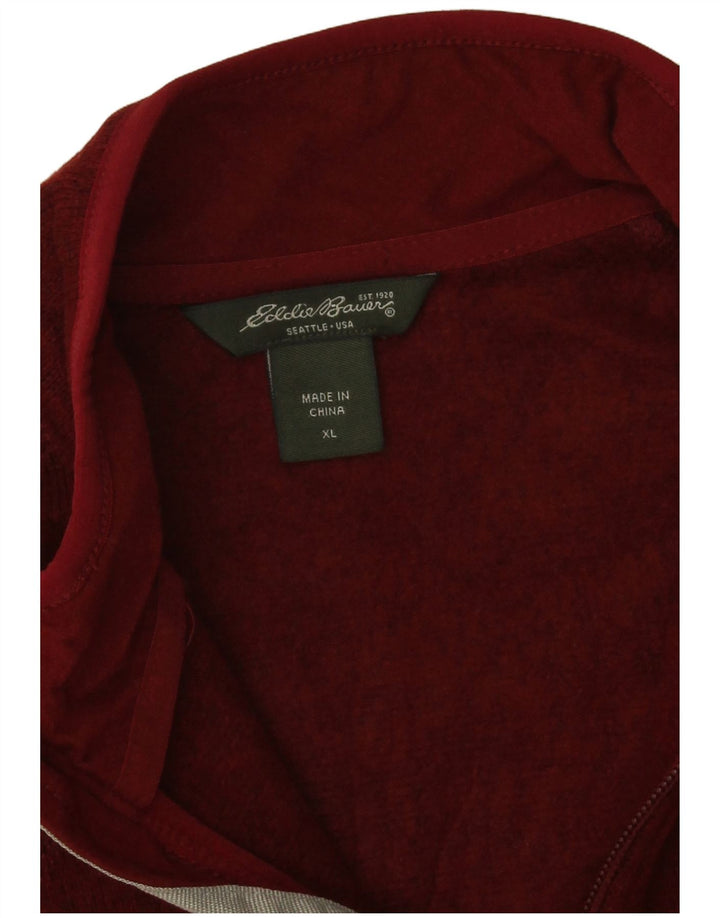 Eddie Bauer Ženska gornja jakna za trenirku UK 18 XL Crveni flekasti poliester
