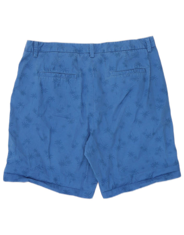Marks & Spencer ženske chino kratke hlače UK 14 Large W34 plavi pamuk havajski