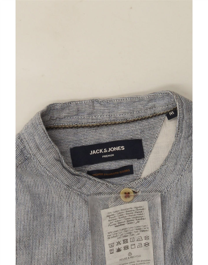 JACK & JONES Muška košulja srednje plave pruge, pamuk