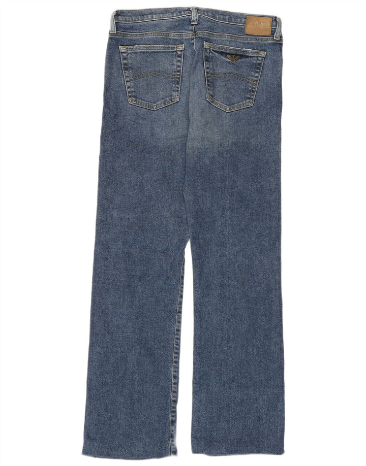 Armani muške Bootcut traperice W30 L29 plavi pamuk
