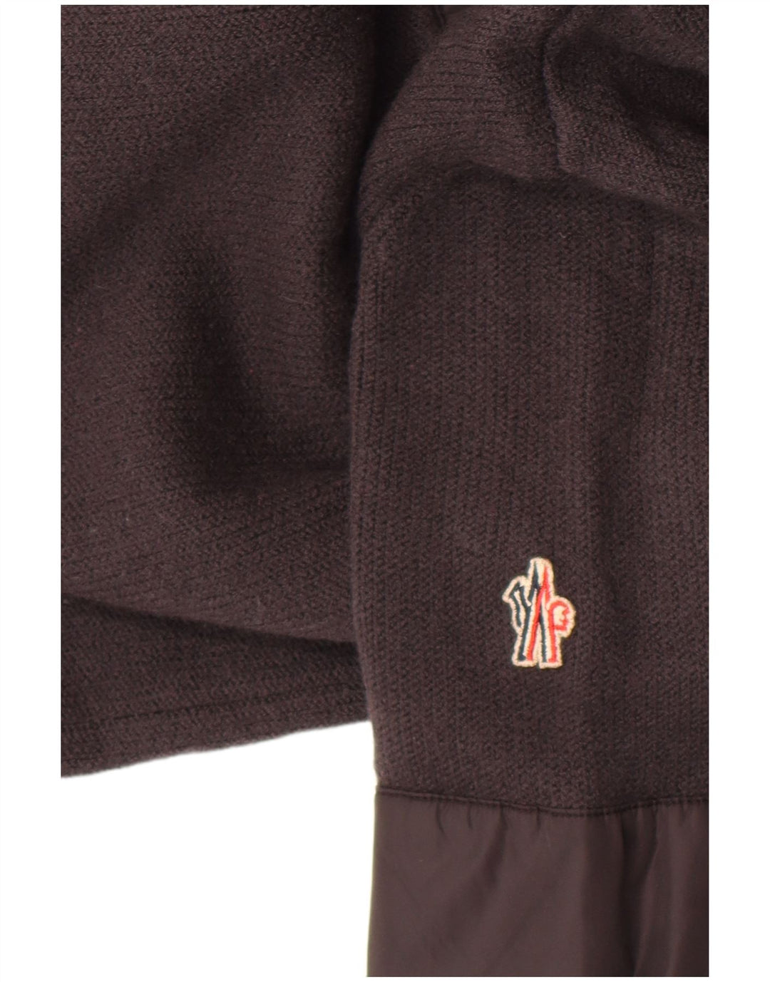 Moncler muški džemper s izrezom i velikim sivim vunenim puloverom