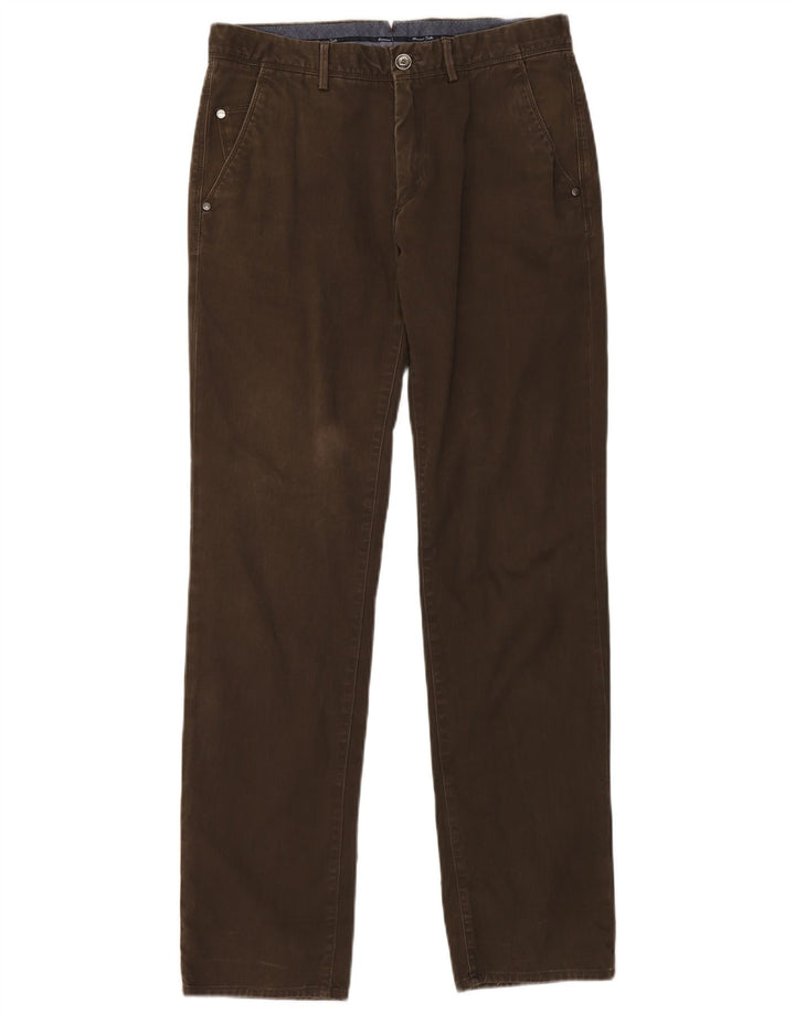 MASSIMO DUTTI Muške ravne chino hlače EU 40 Srednje W31 L32 Smeđe