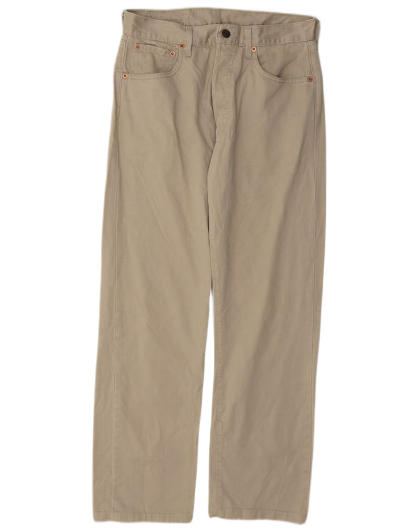 Levi's muške 551 široke ležerne hlače ravnog kroja W32 L29 bež pamuk