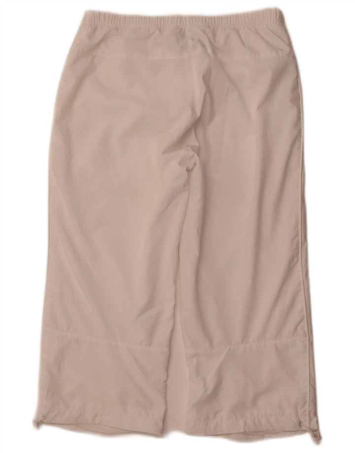 NIKE Ženske Capri Trenirke Hlače UK 8/10 Male bijele sportske