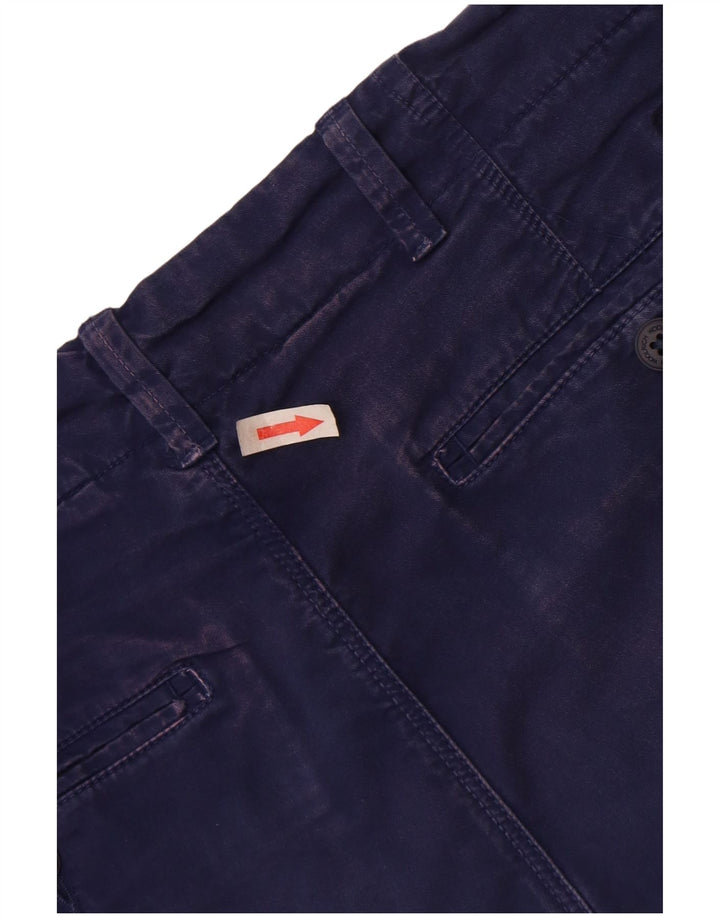 Woolrich Muške chino kratke hlače W30 srednje tamnoplavi pamuk