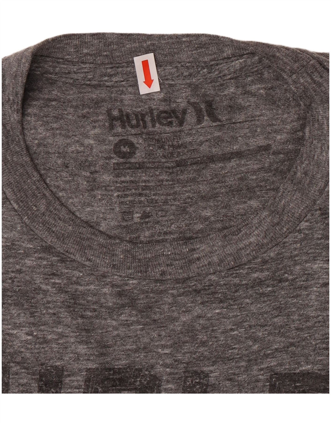 Muška majica kratkih rukava Hurley Regular Fit srednje siva