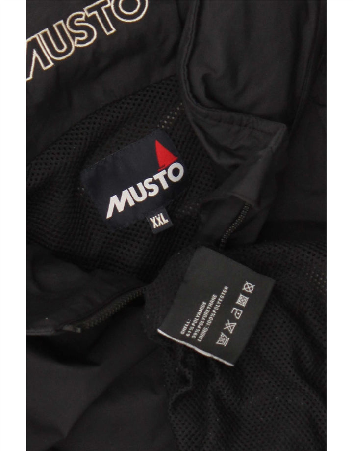 Musto kišna jakna s kapuljačom UK 44 2XL crni poliamid