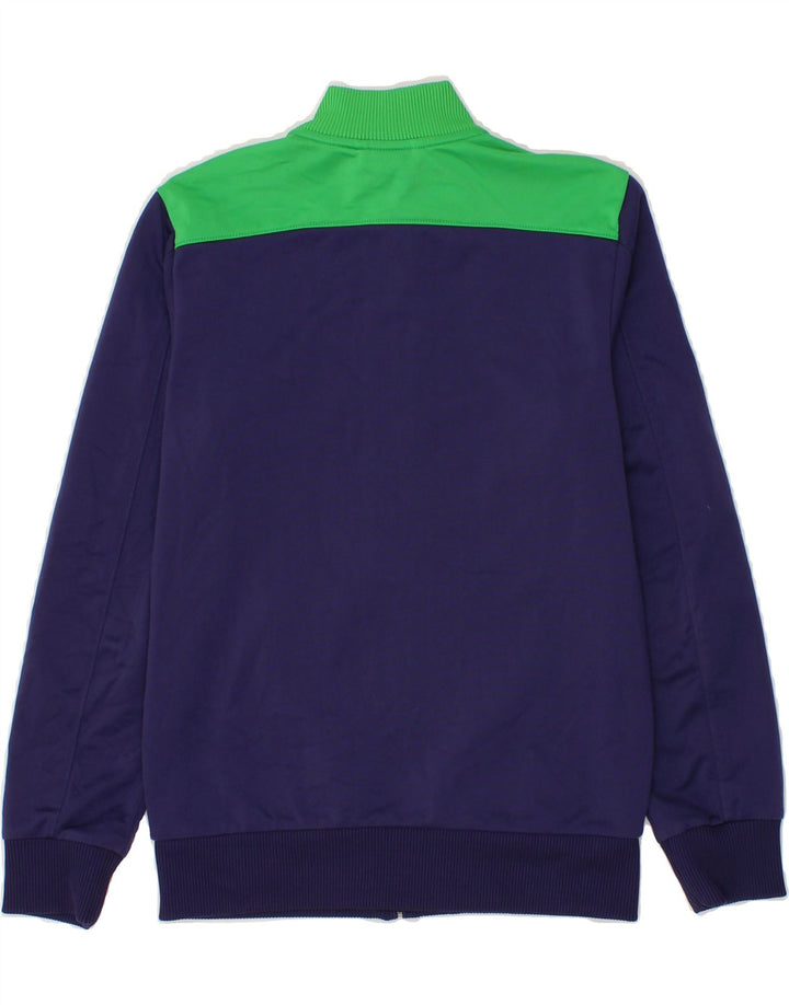 PUMA Boys Tracksuit Top Jacket 11-12 Years Large  Navy Blue Colourblock Vintage Puma and Second-Hand Puma from Messina Hembry 