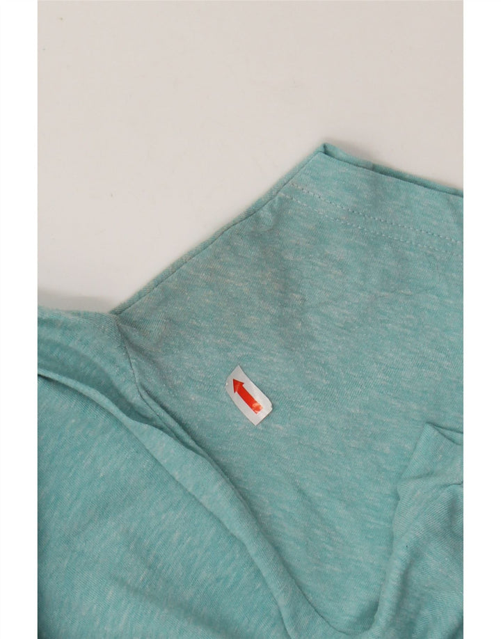 HURLEY Muška vrhunska majica kratkih rukava s grafičkim motivima, mali tirkizni flekasti pamuk